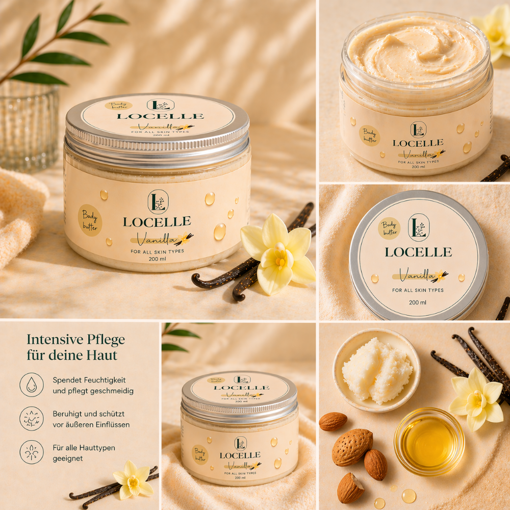 Locelle Body Butter Vanilla – Intensive Pflege für trockene Haut