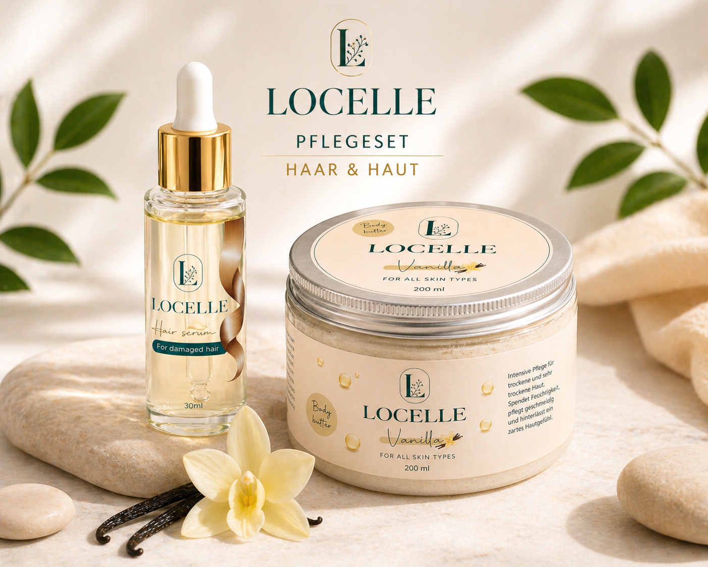 Locelle Pflege-Set – Haar & Haut